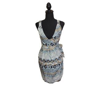 BCBG Sleeveless Mini Wrap Dress